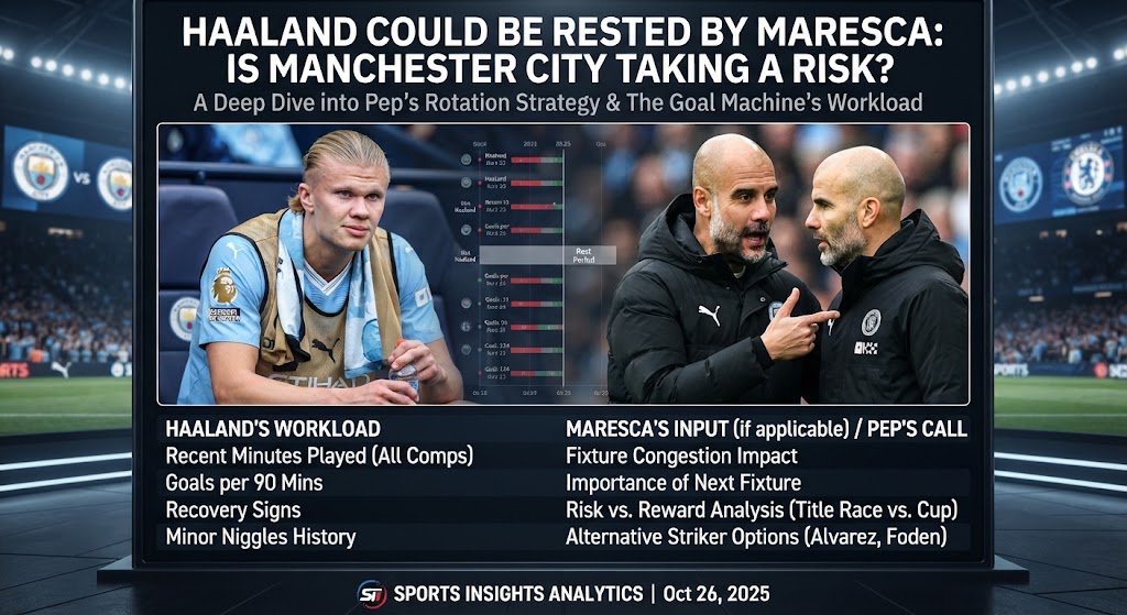Haaland Could Be Rested by Maresca: Is Manchester City Taking a Risk?