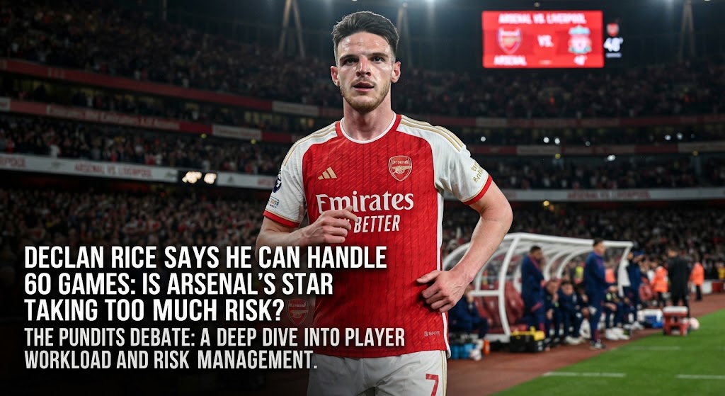 Declan Rice Says He Can Handle 60 Games: Is Arsenal’s Star Taking Too Much Risk?